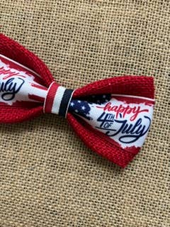 Happy 4th of July on Red Burlap