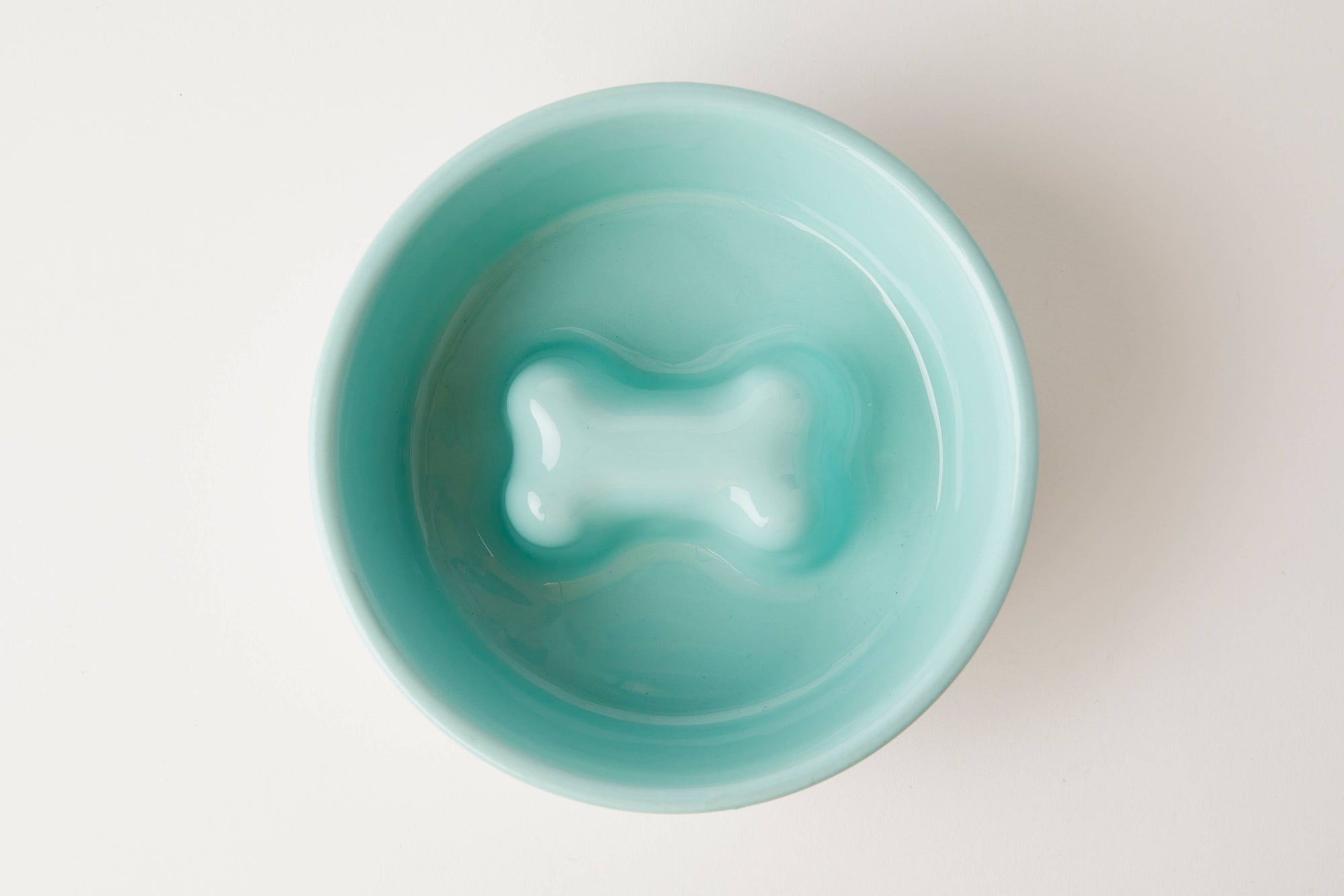 Bone Slow Feeder Bowl Teal (Three Sizes)