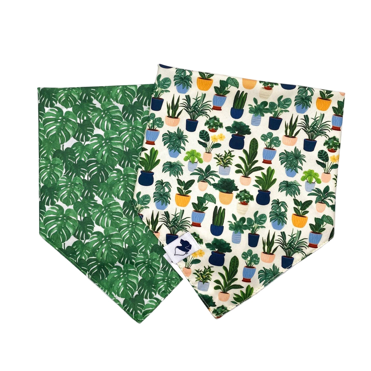 House Plant Tie On Dog Bandana