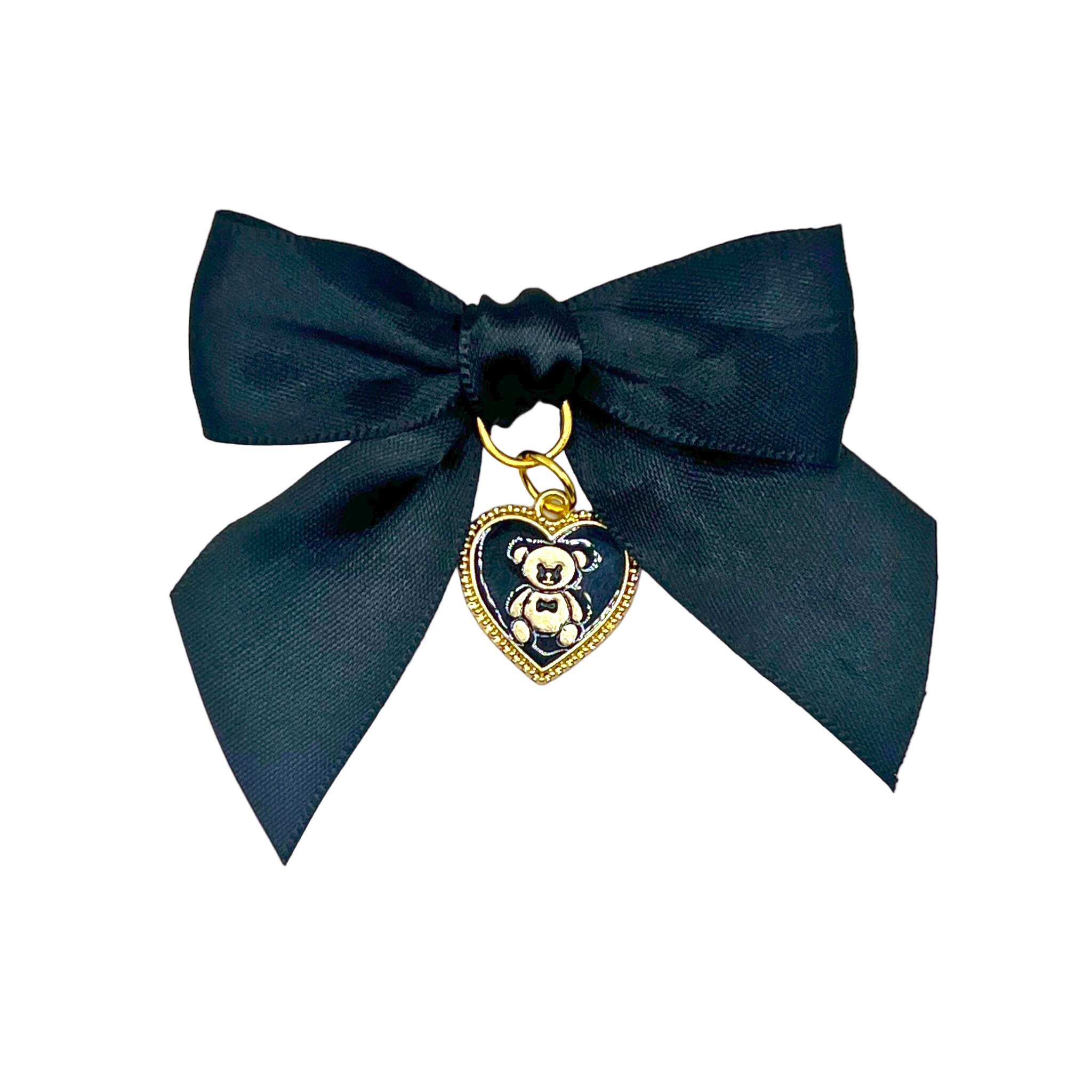 Satin Bear Dog Hair Bow