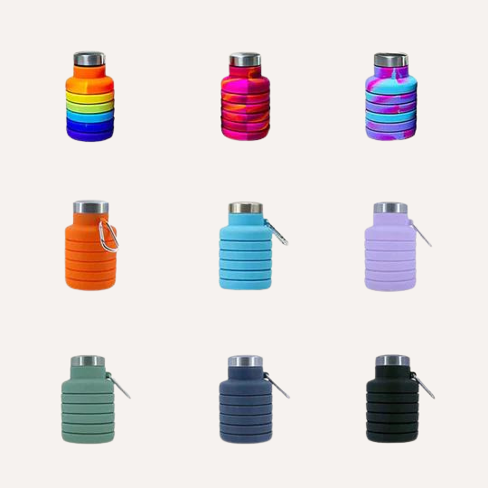 Collapsible Water Bottle with Clip