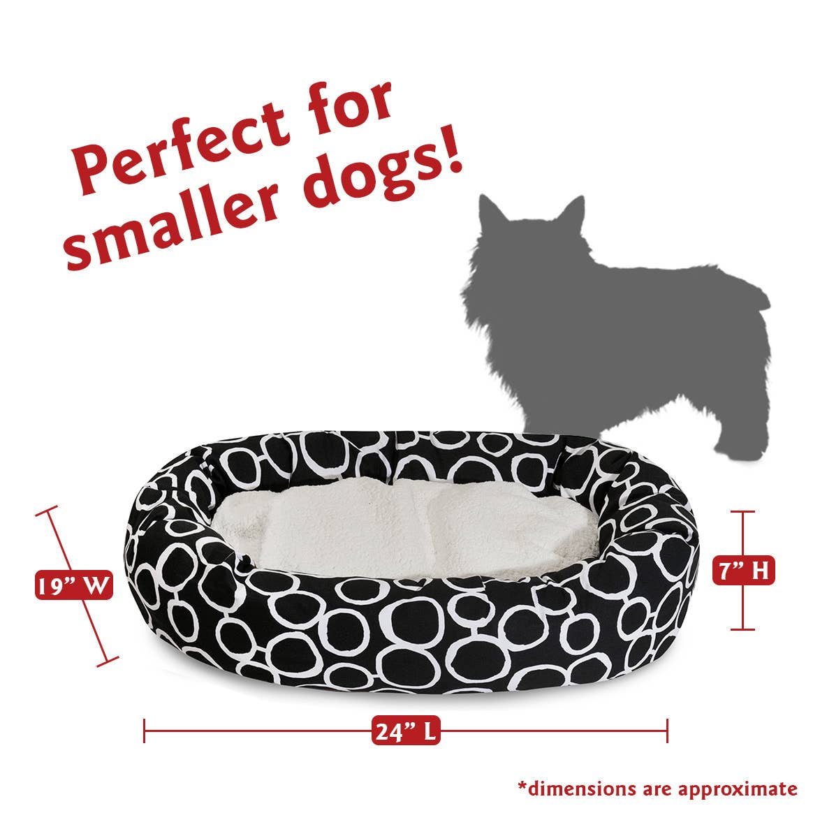 Fusion Sherpa Bagel Dog Bed