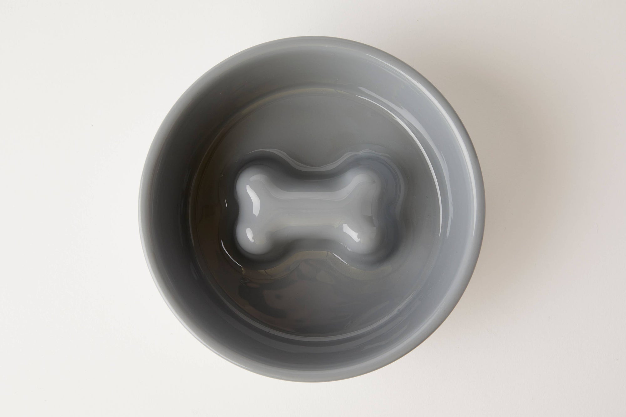 Bone Slow Feeder Bowl Grey (Three Sizes)