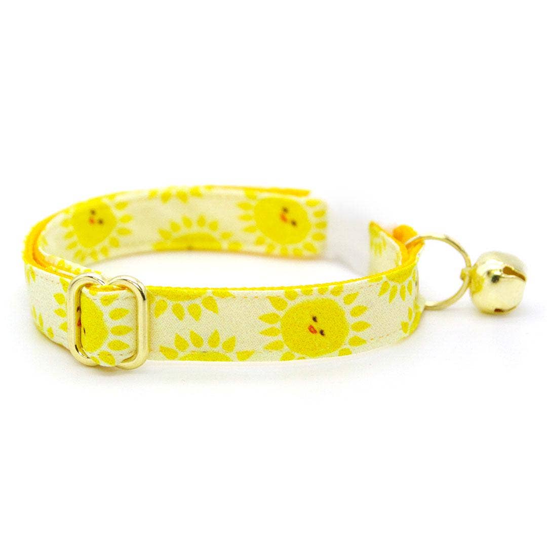 "Sunshine" - Kawaii Yellow Smiling Sun Cat Collar