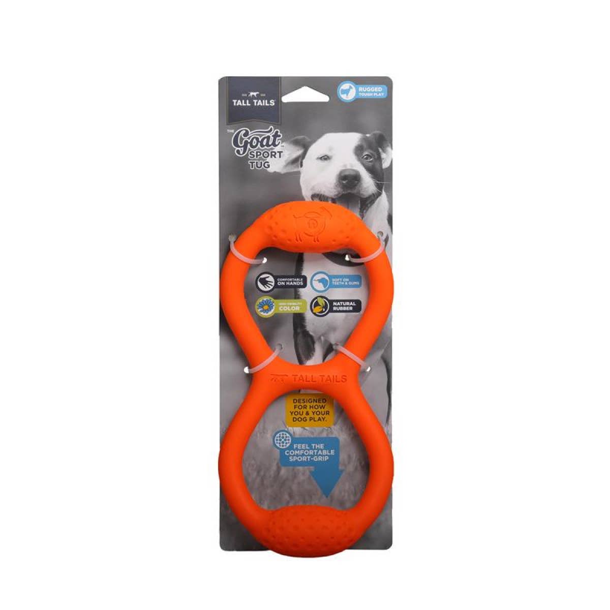 GOAT Natural Rubber Tug Dog Toy