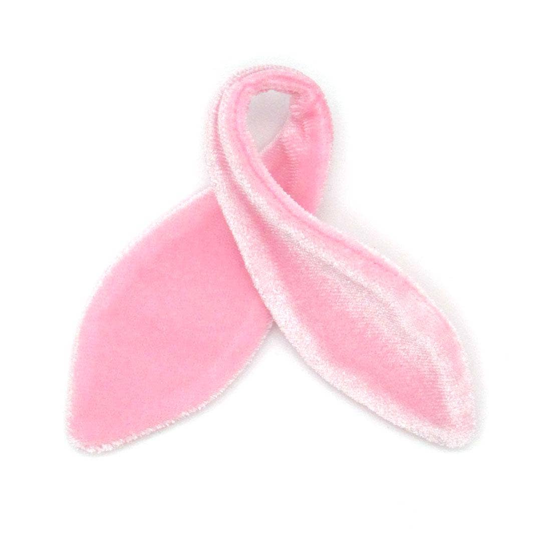 "Velvet - Ballet Pink" -  Cat Collar & Bunny Ear Bow Set