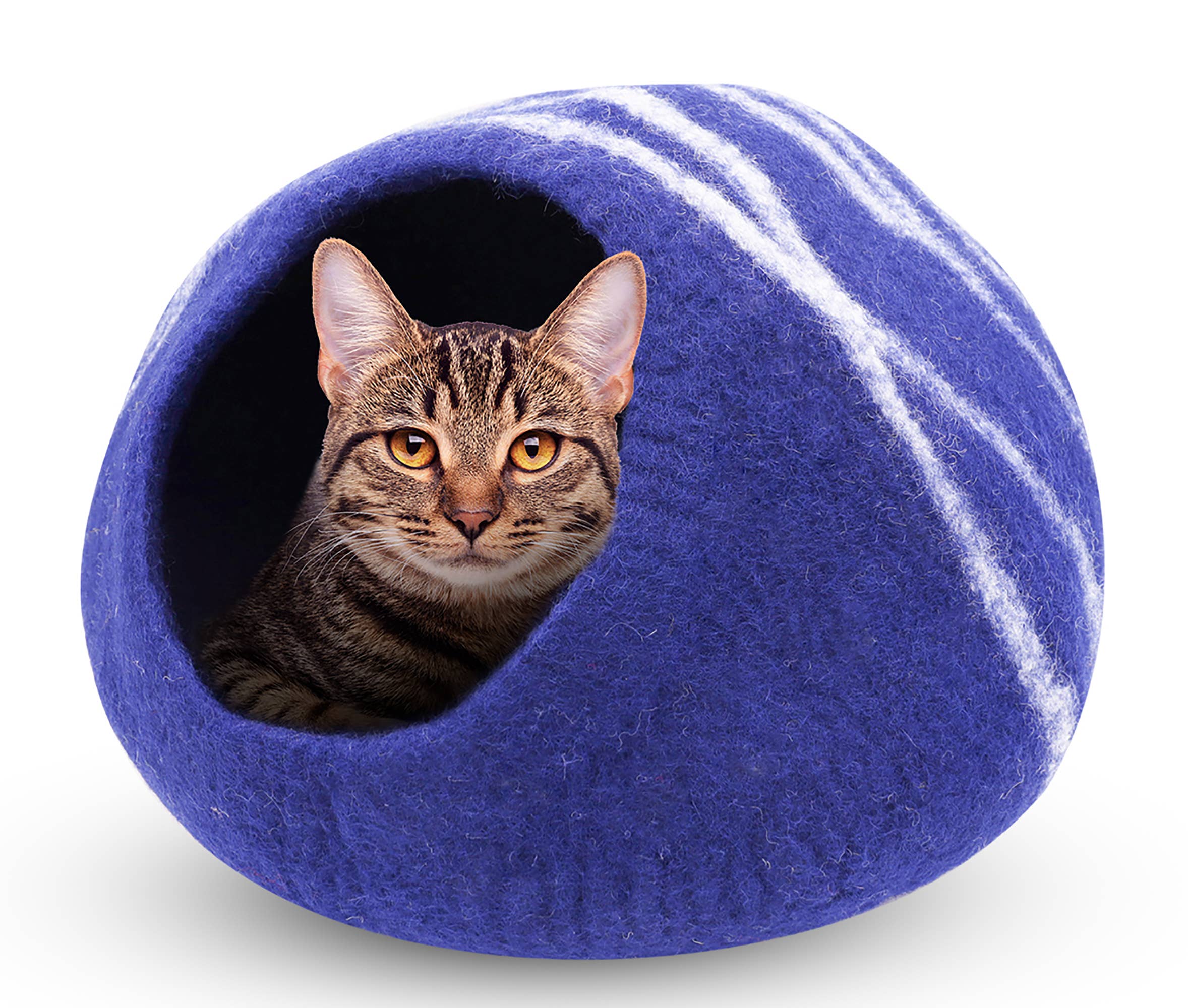 Hand Made Felt Wool Cat Cave / Cat Bed / Warm Cat House