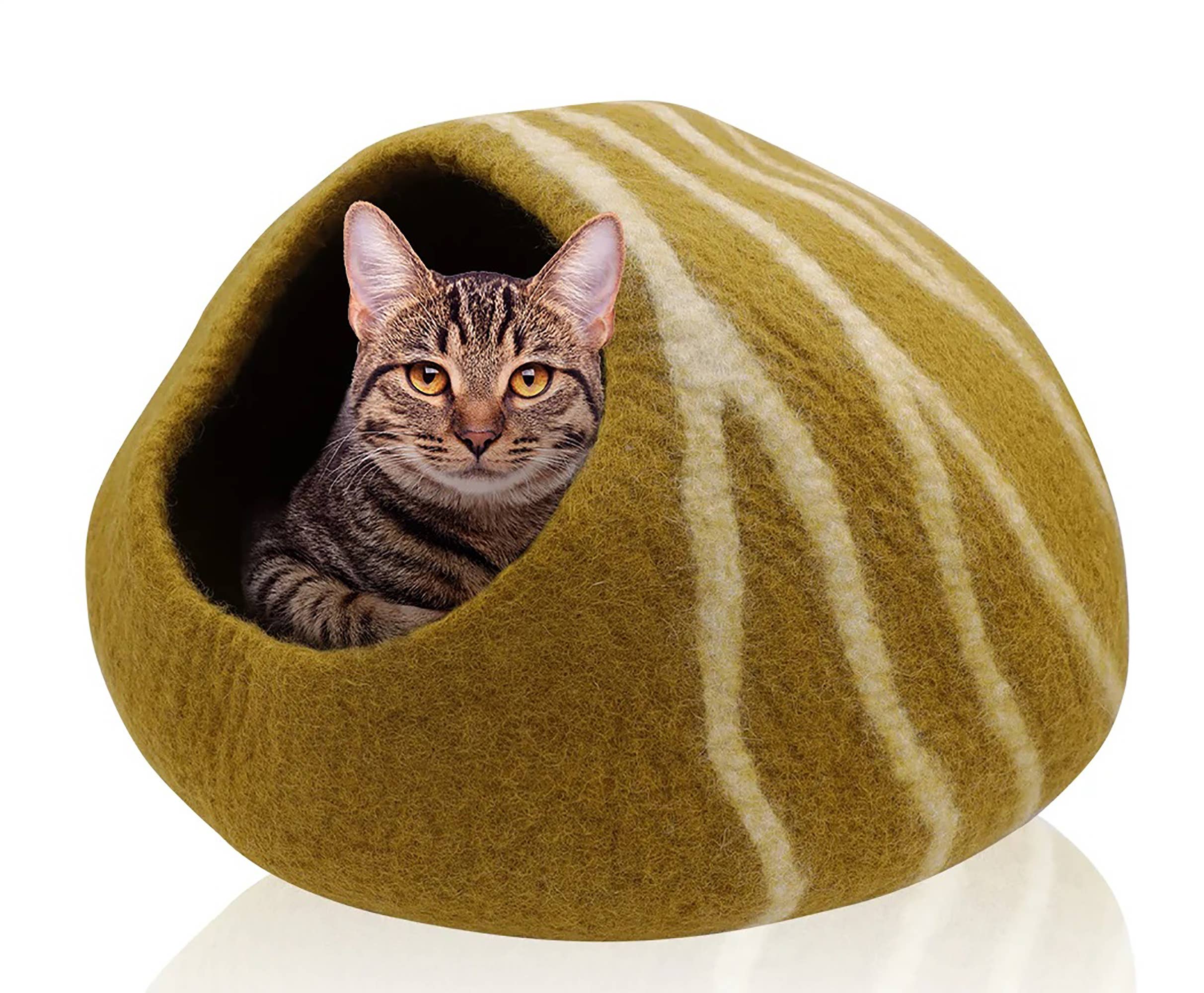 Hand Made Felt Wool Cat Cave / Cat Bed / Warm Cat House