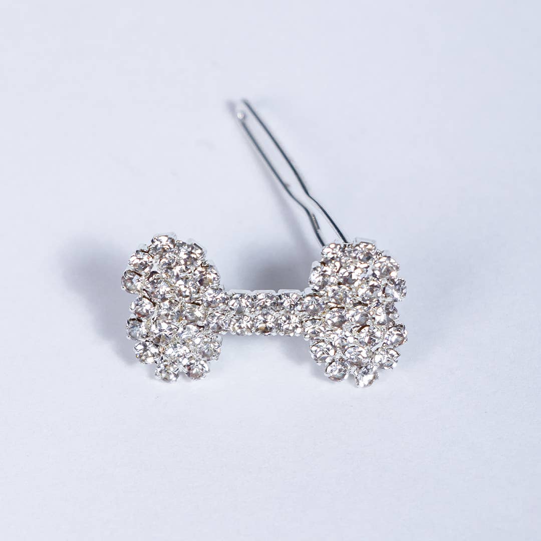 Crystal Dog Bone Barrette