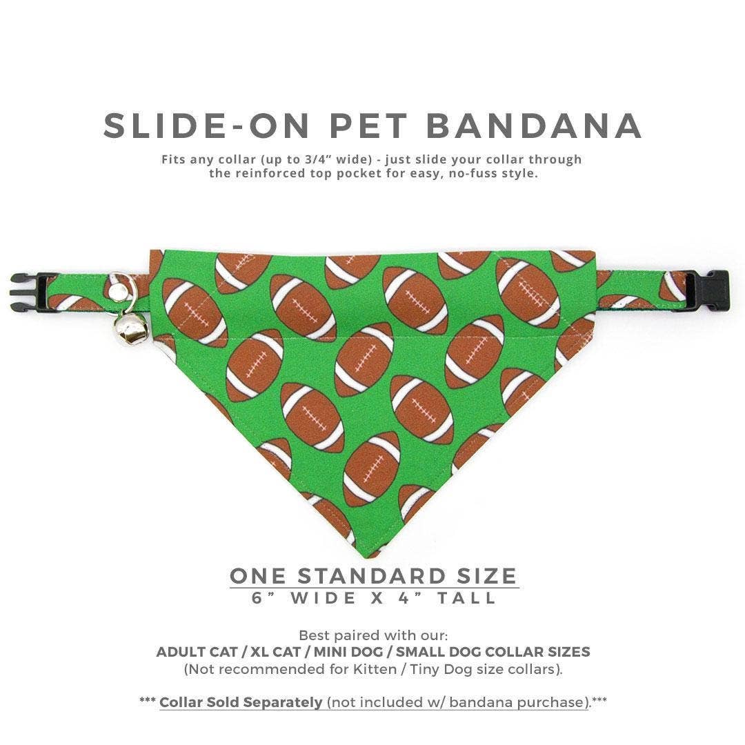"Football" - Sports Bandana for Cats + Small Dogs