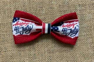 Happy 4th of July on Red Burlap