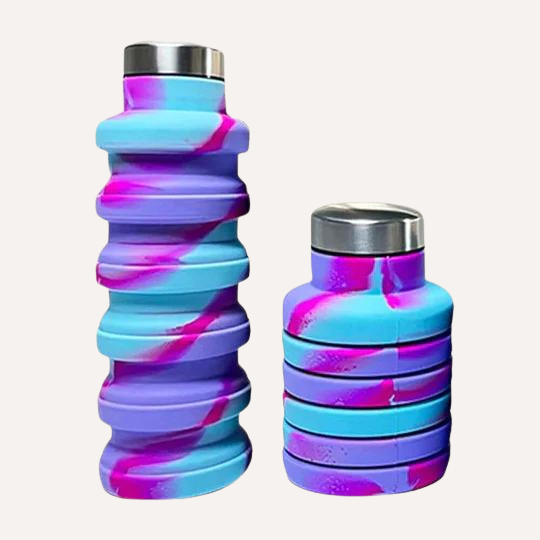 Collapsible Water Bottle with Clip