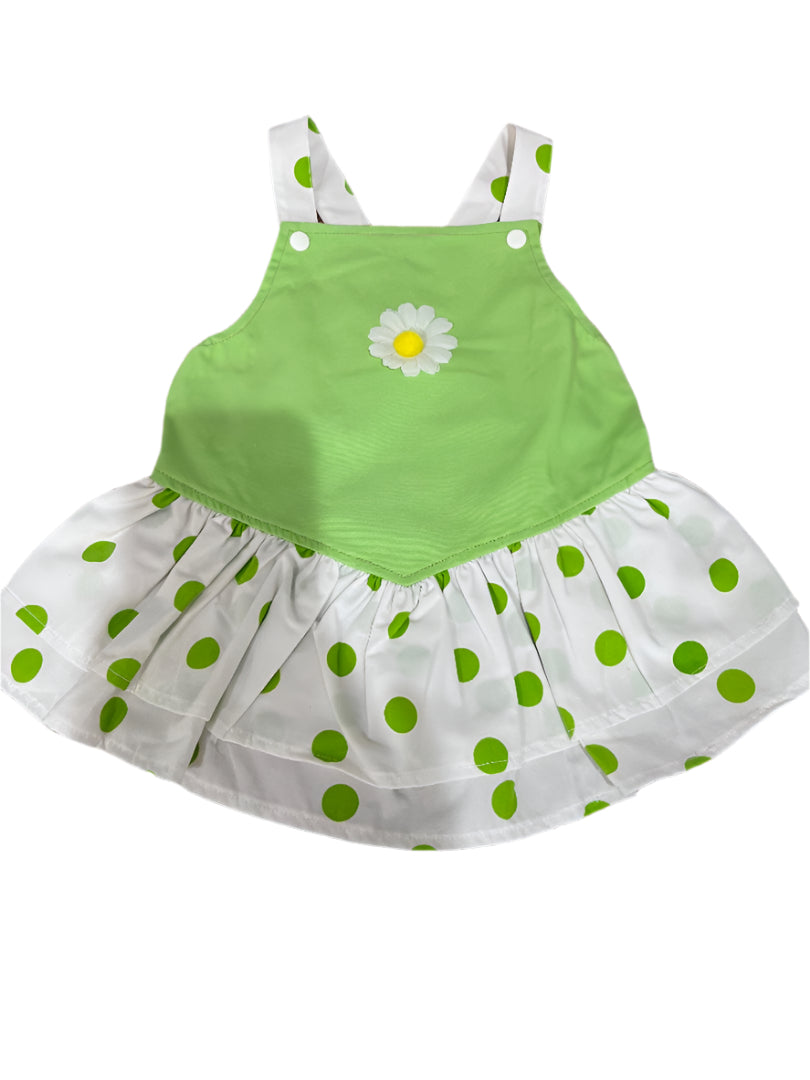 Green and White Sundress