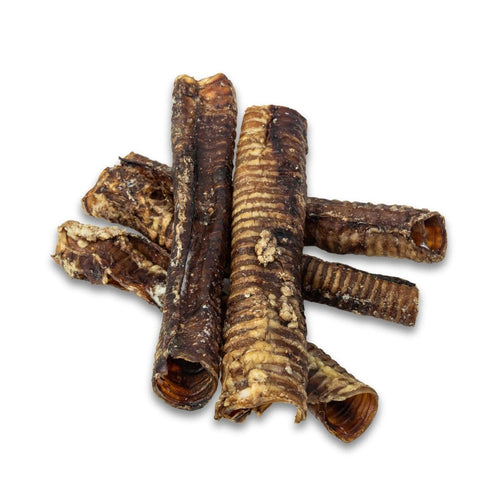12" Beef Trachea Dog Treat - Natural Dog Chews (5/Bag)