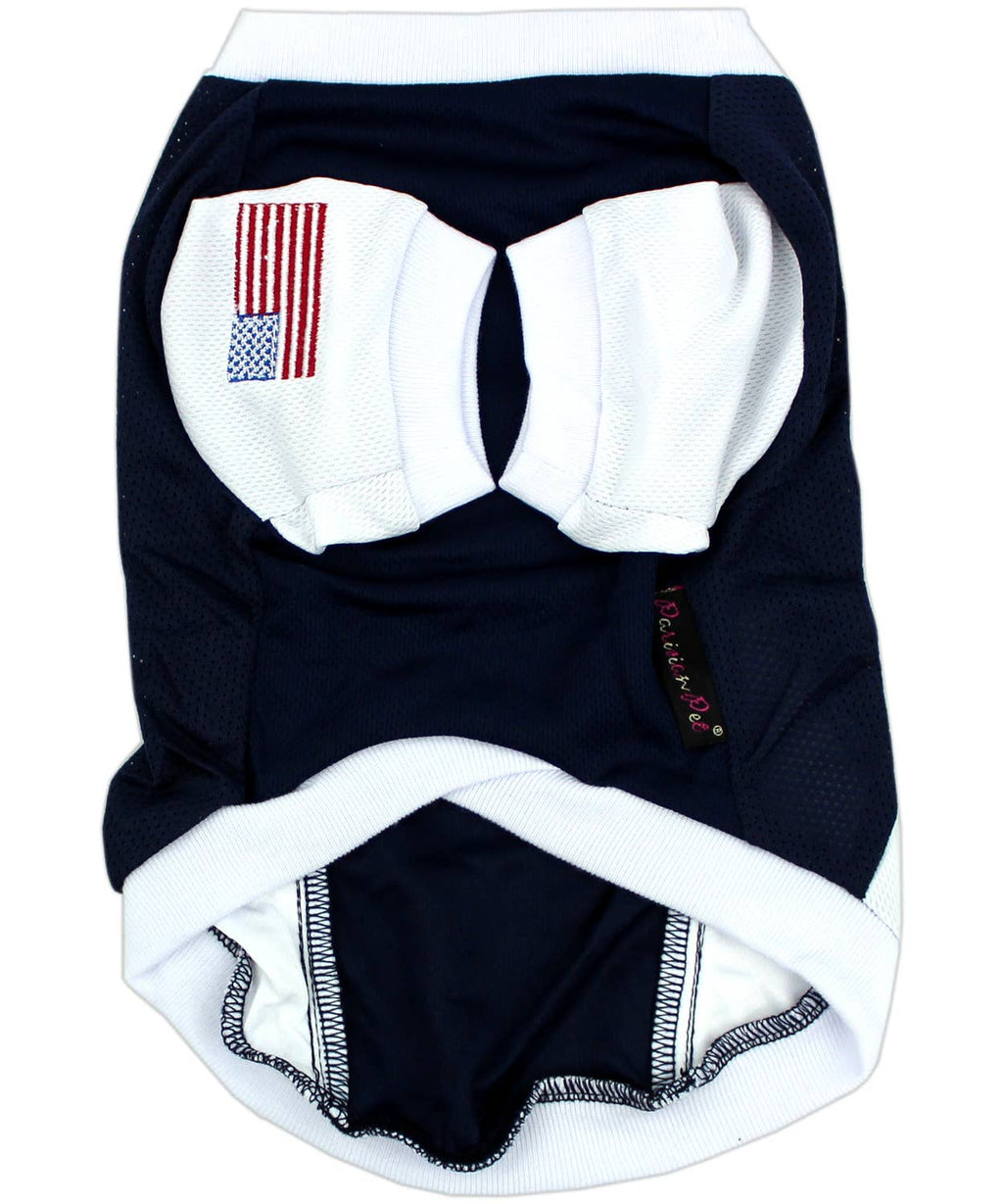 Team USA Jersey Dog T-Shirt – Perfect for Patriotic Pups