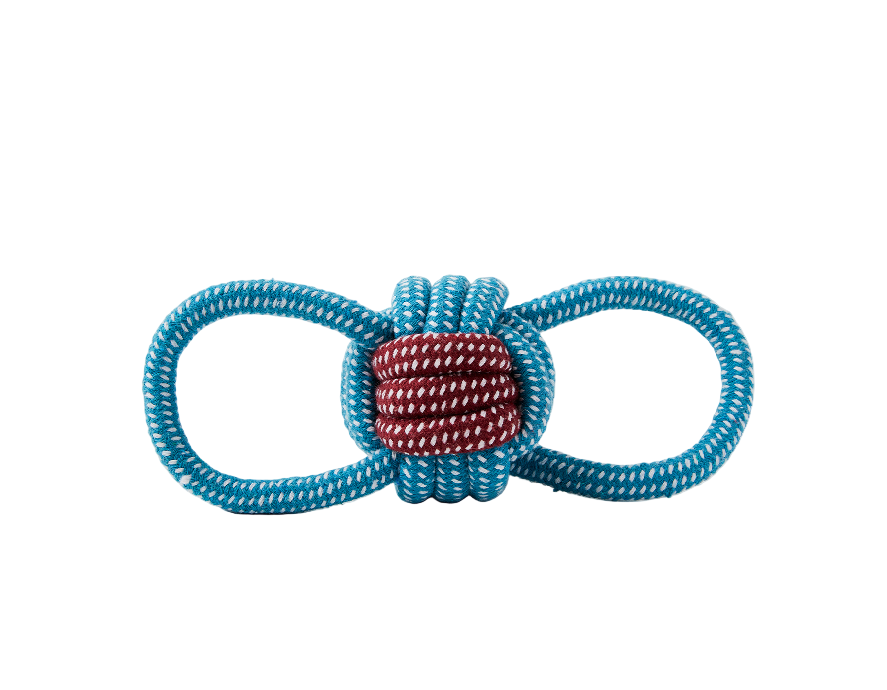 Blue and Red Double Loop Celtic Knot Rope