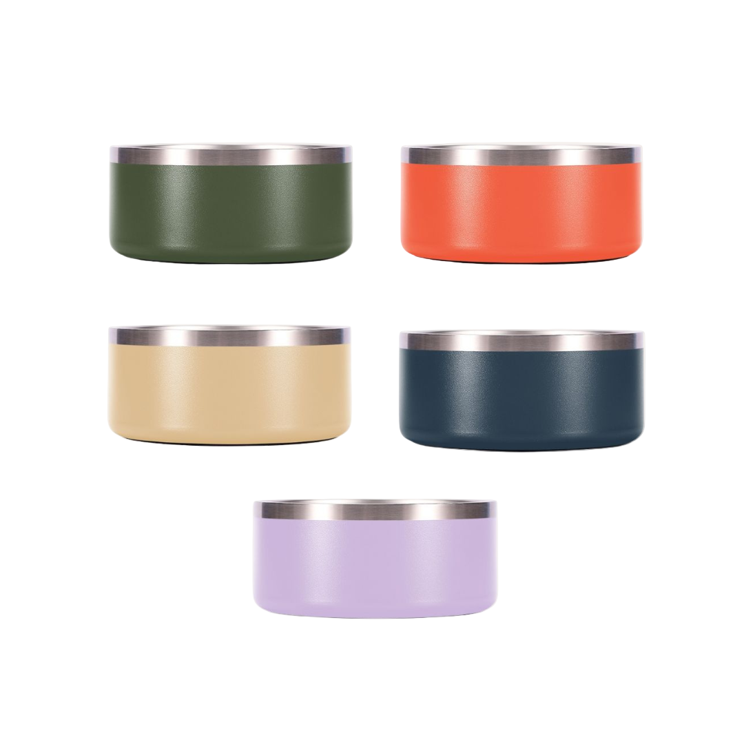 Stainless Steel Pet Food/Water Bowl - Dishwasher Safe