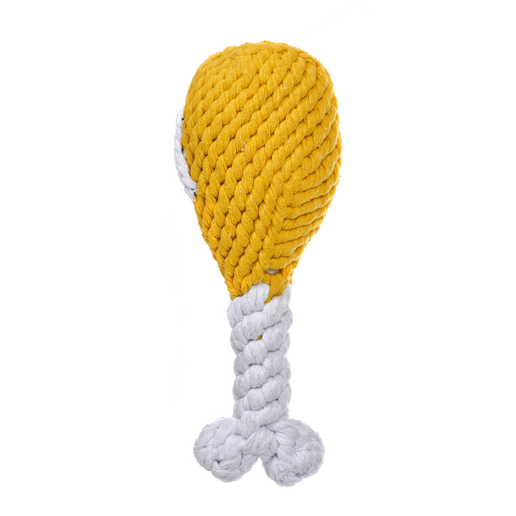 Chicken Drumstick Rope Dog Toy (One Size)