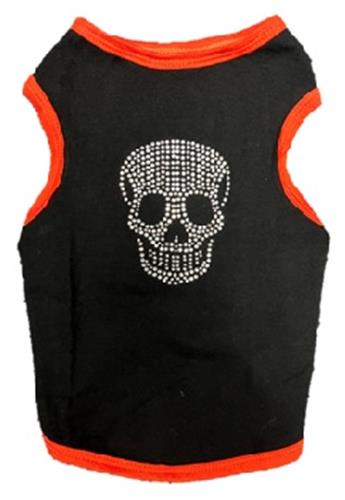 Rhinestone Skull Tank Top