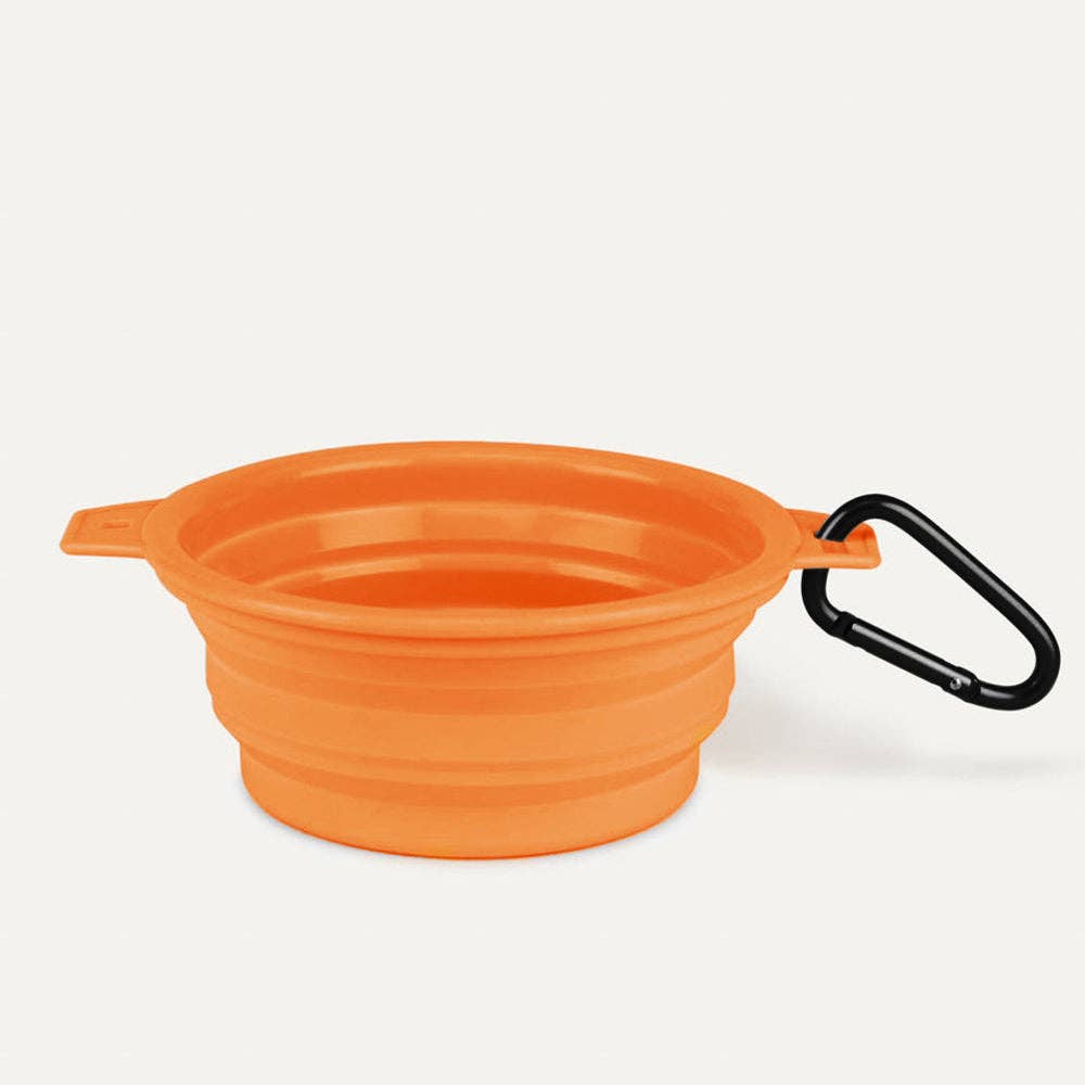 Desert Tones Travel Collapsible Pet Bowl with Carabiner Clip