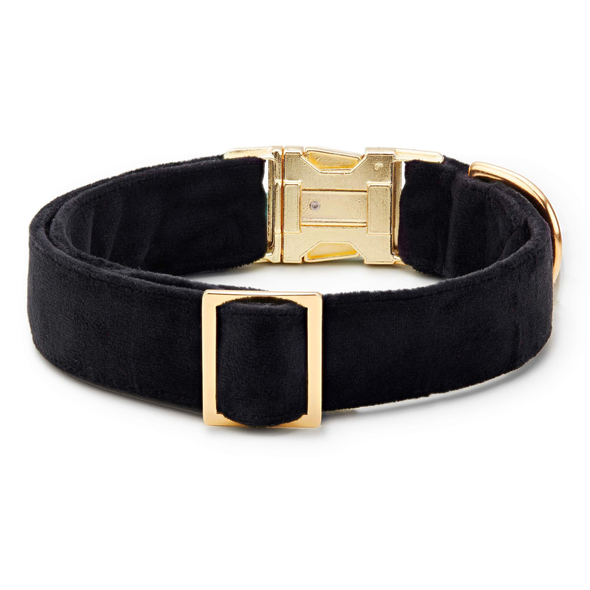 Black Velvet Dog Collar: