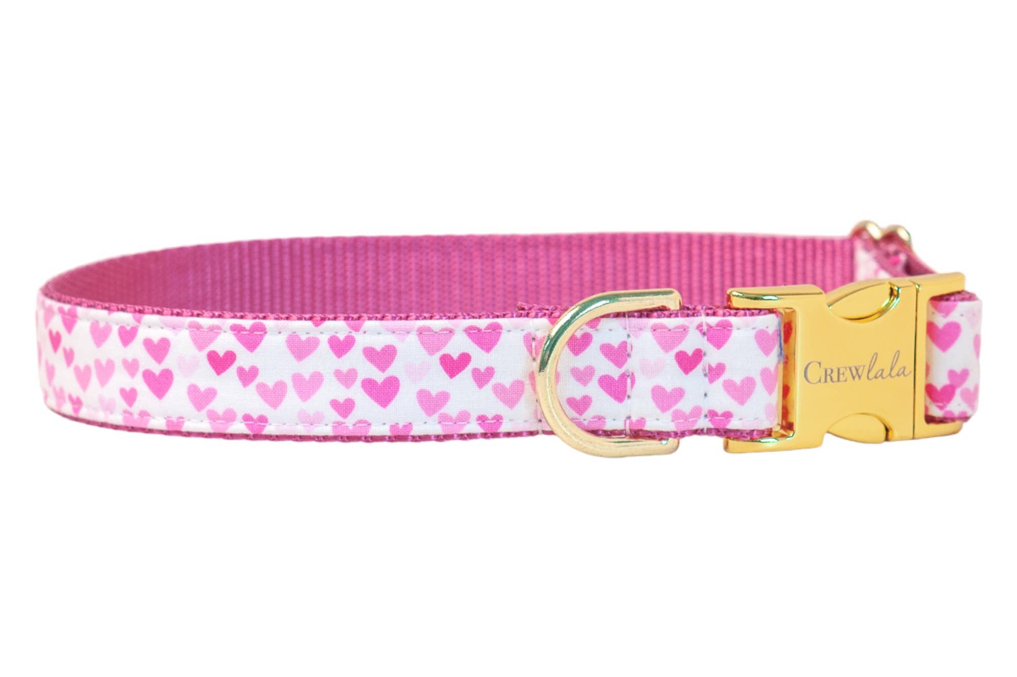 Pink Hearts Dog Collar