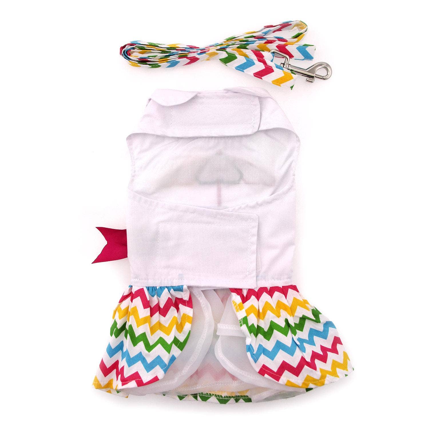 Ice Cream Cart Dog Dress w/ Matching Leash