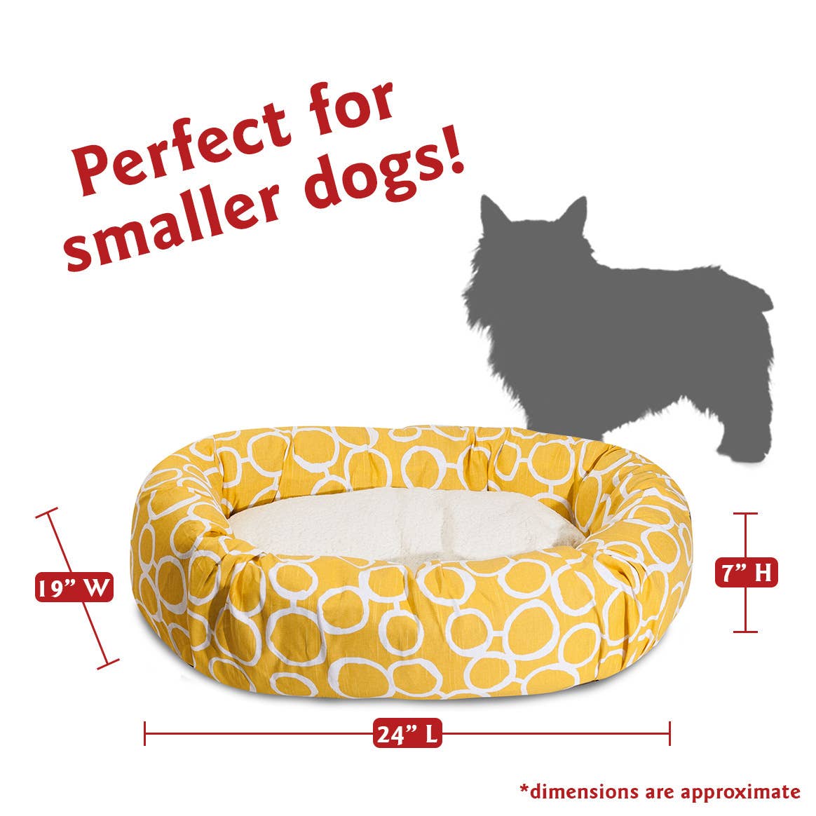 Fusion Sherpa Bagel Dog Bed