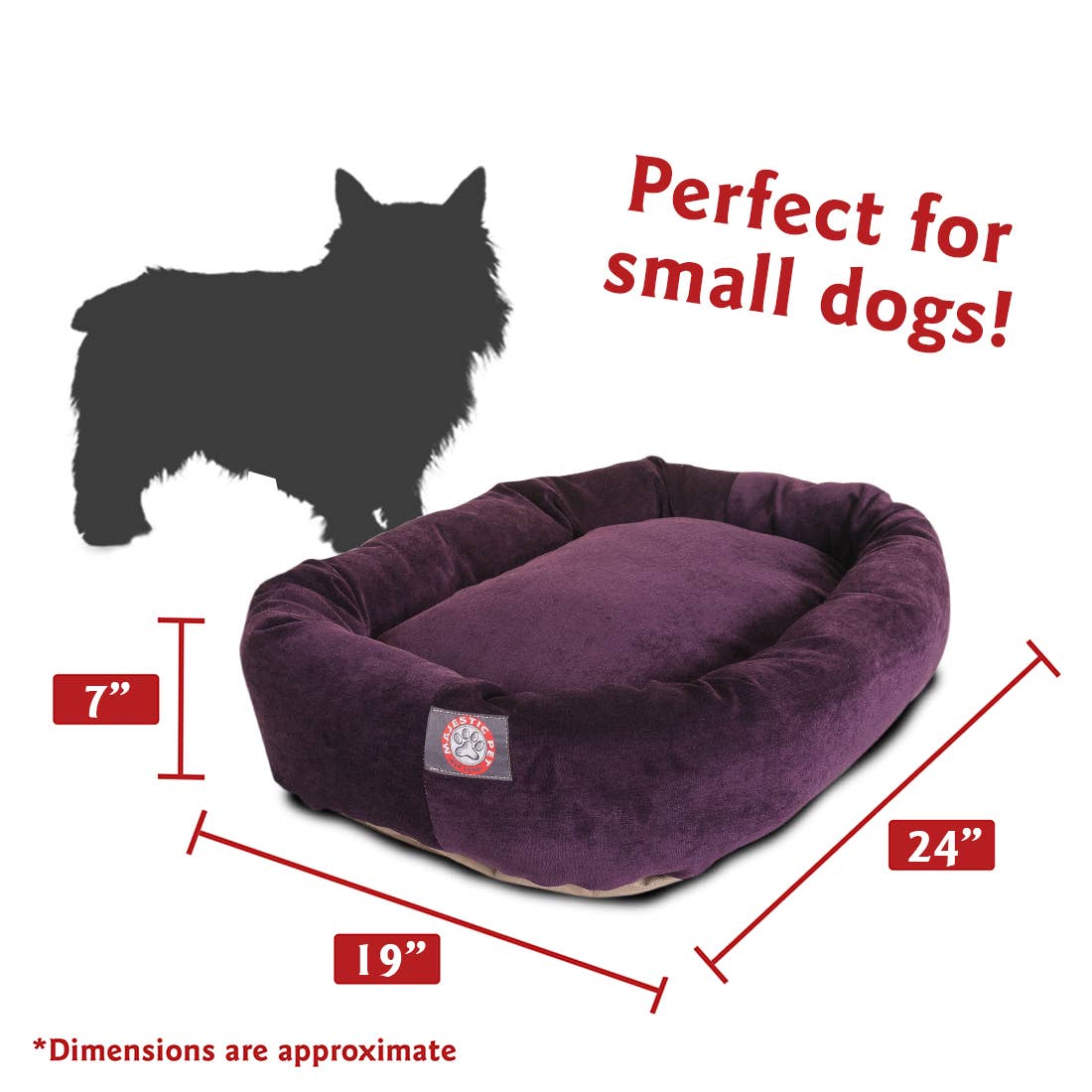 Villa Bagel Dog Bed