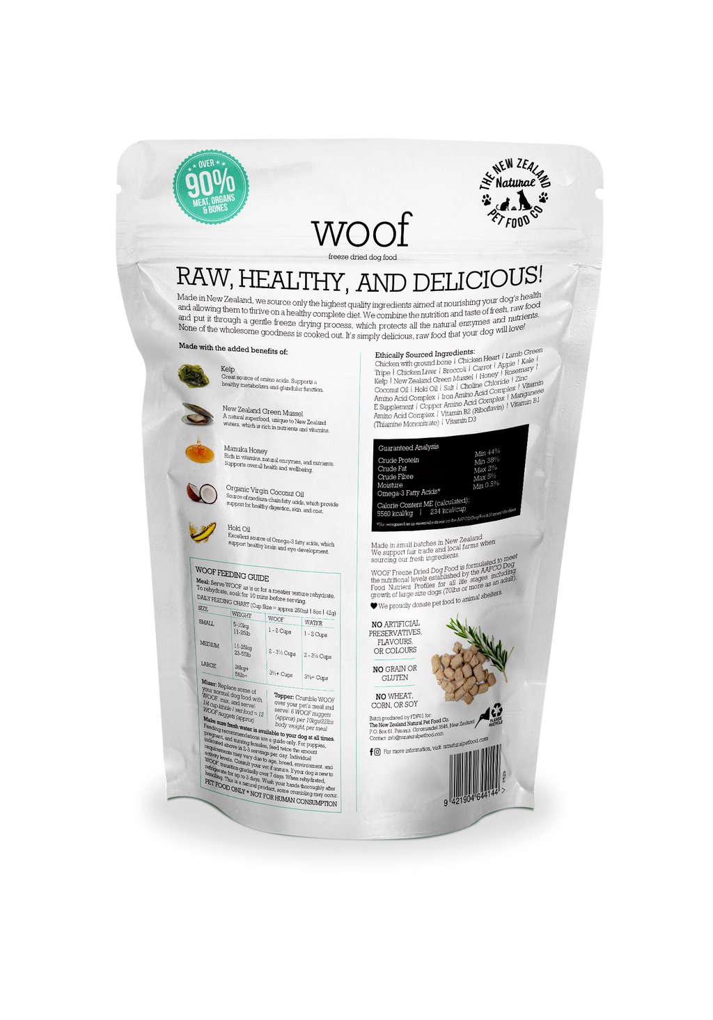 Woof Chicken Freeze Dried Dog Food