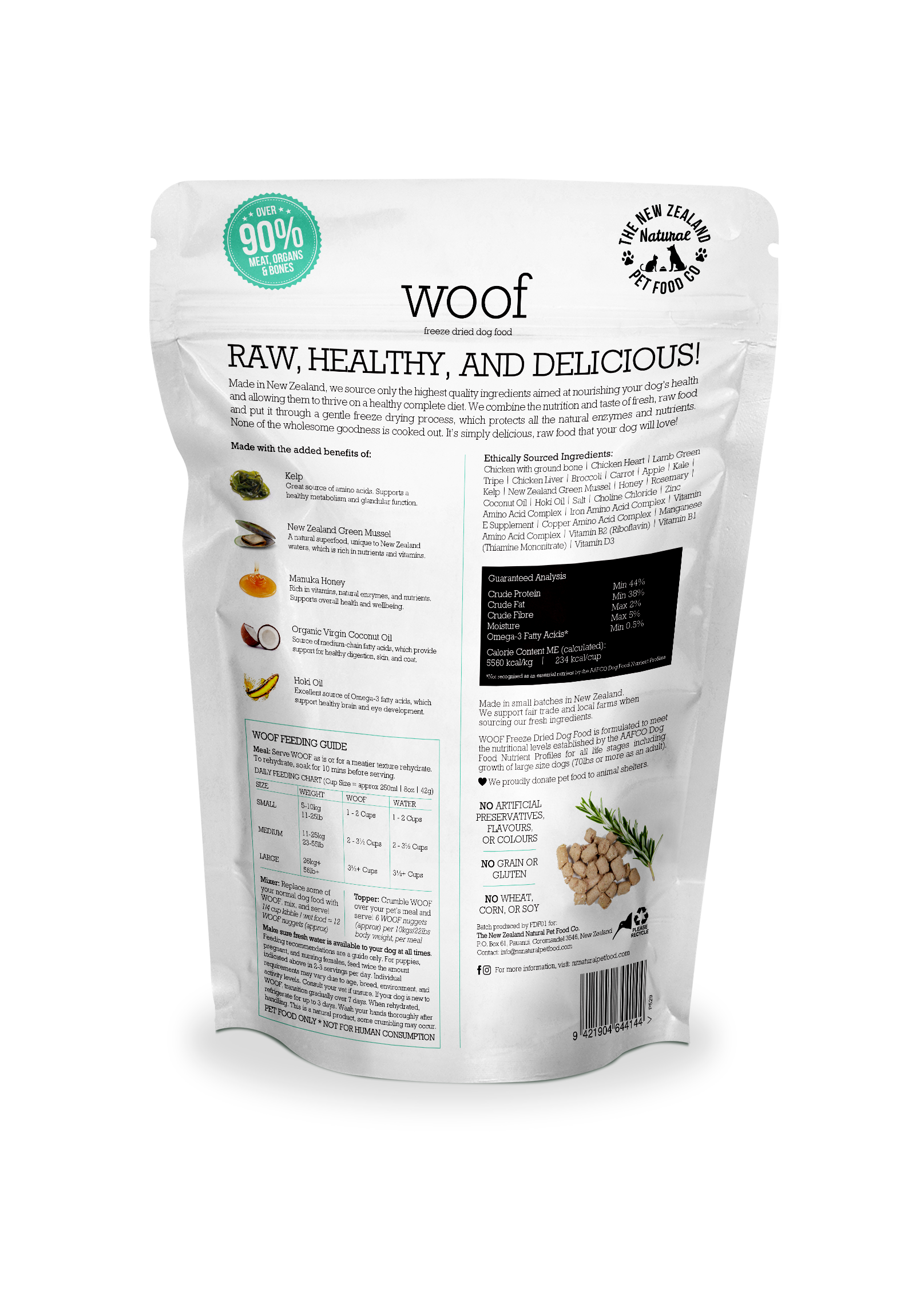 Woof Chicken Freeze Dried Dog Food