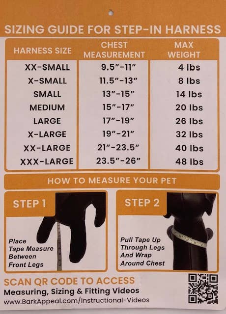 Canvas Mesh Step In Harness