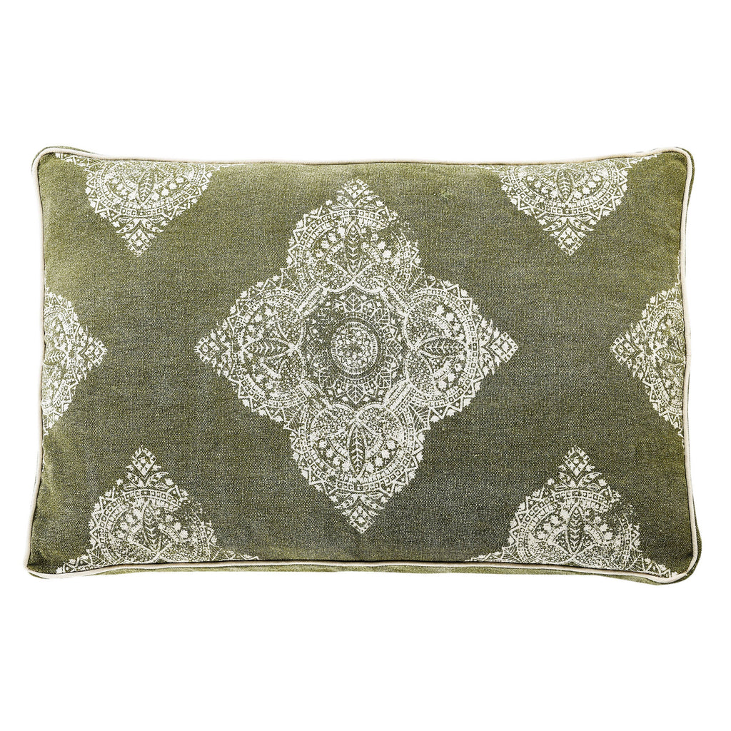 Mandala Stonewash Pillow Pet Bed With Removable Cover