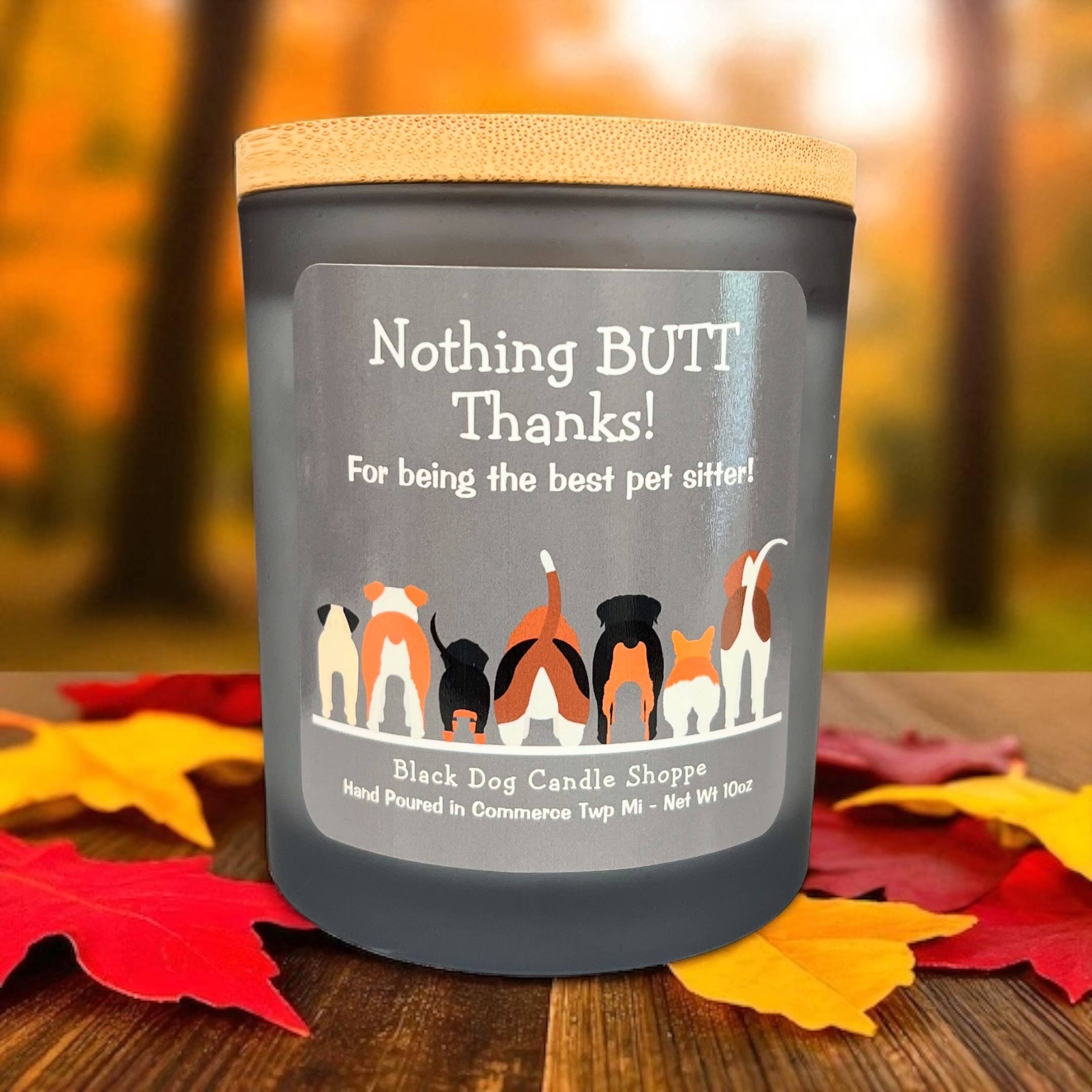 Nothing BUTT thanks.  Dog sitter candle gift