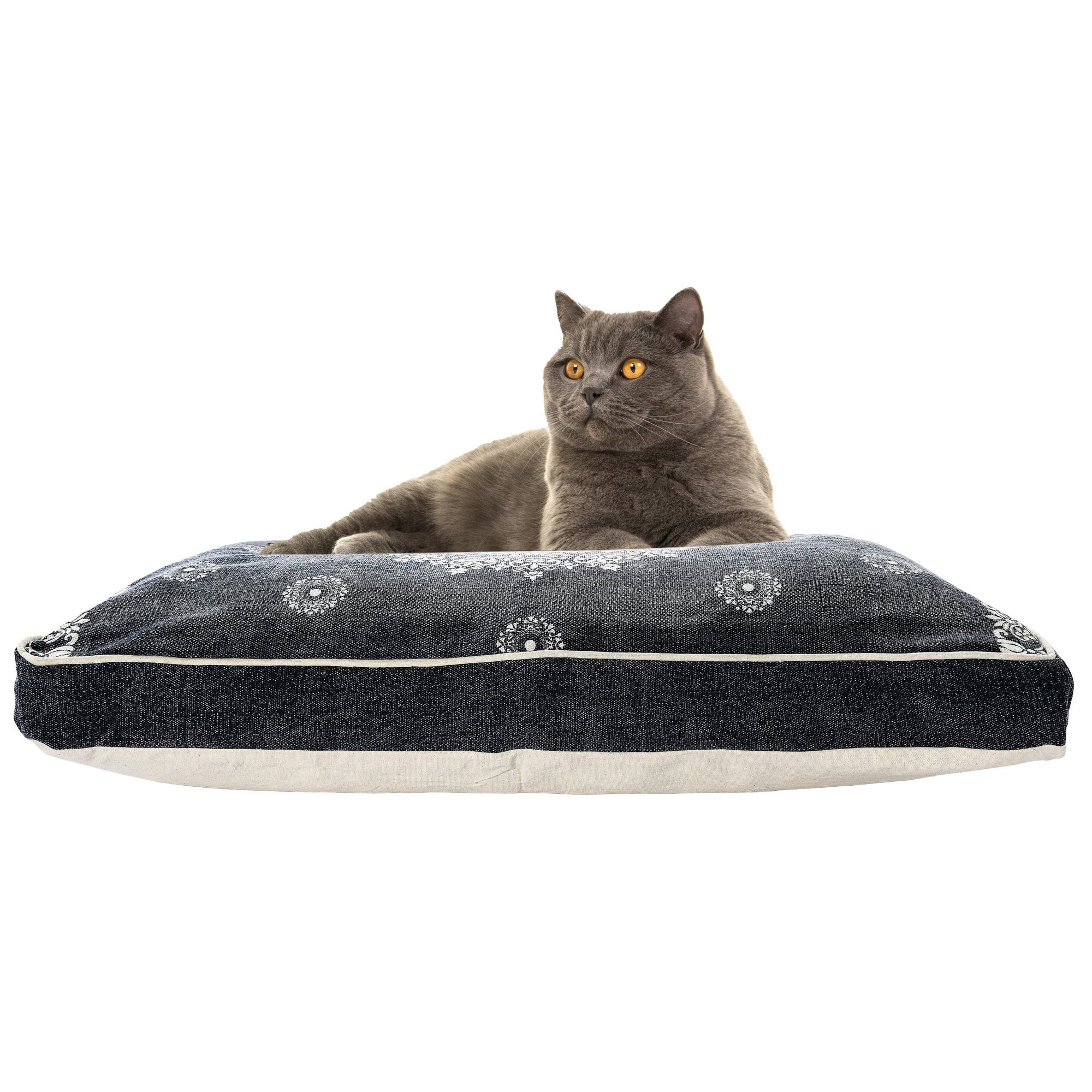 Mandala Stonewash Pillow Pet Bed With Removable Cover