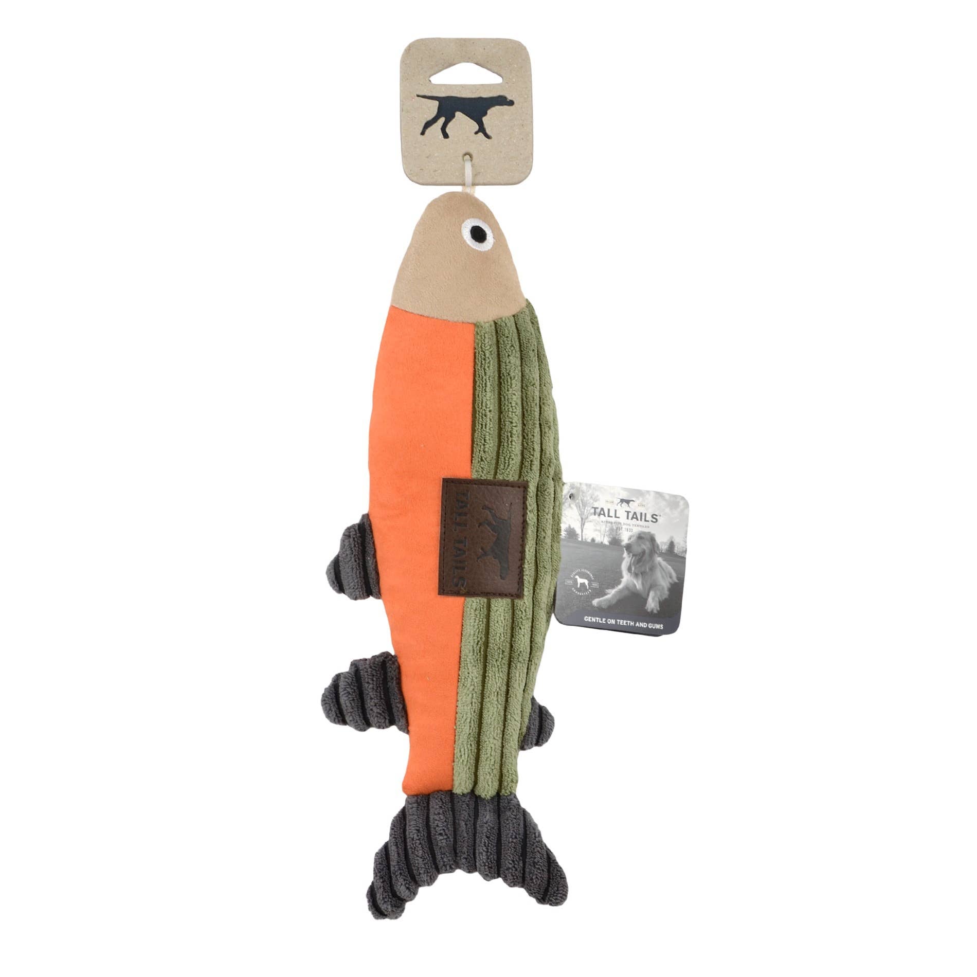 Tall Tails Plush Fish Squeaker Toy - 12"