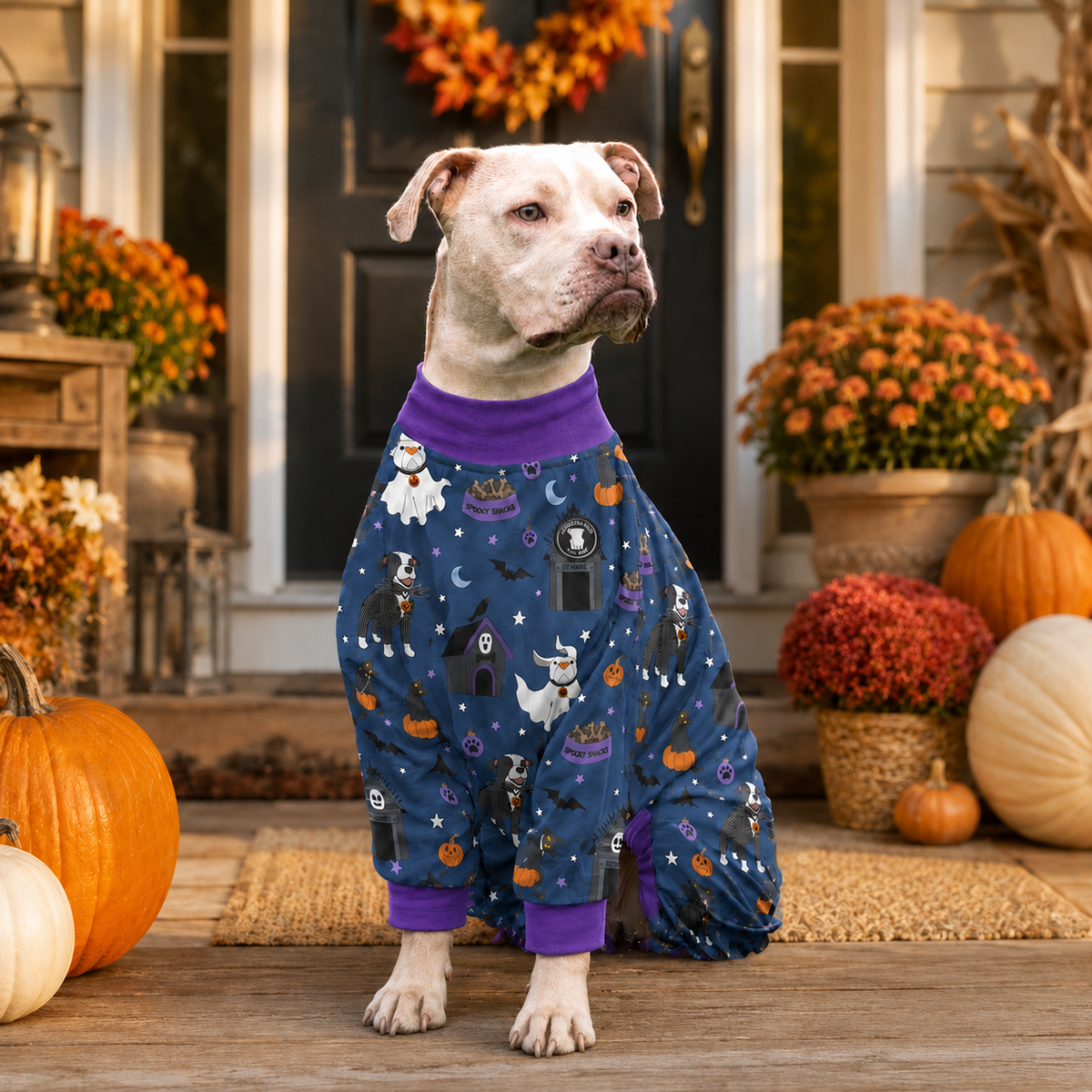 Blue Pitbull Pajamas