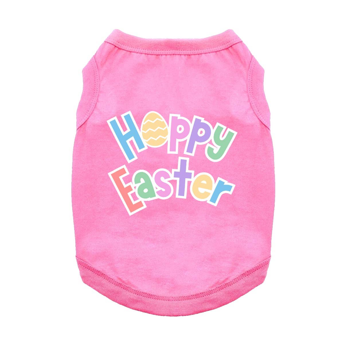 Hoppy Easter Dog Shirt - Carnation Pink