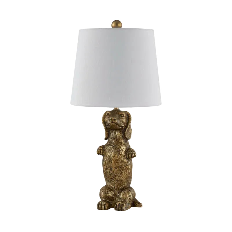 Standing Gold Dachshund Lamp