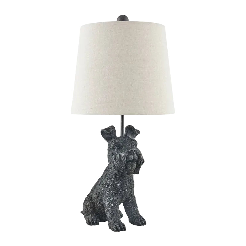 Black Schnauzer Table Lamp