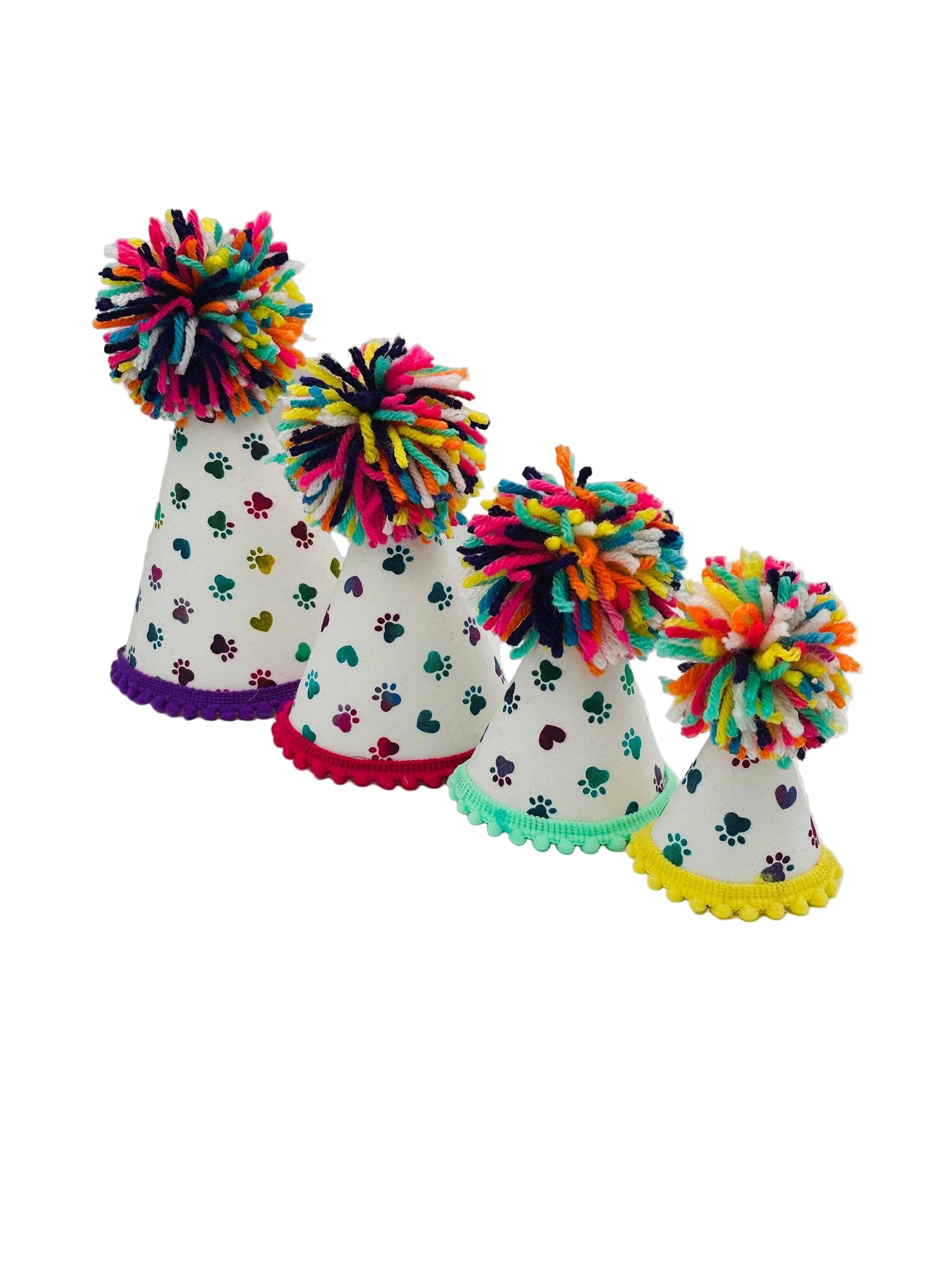Rainbow Paws Party Hat