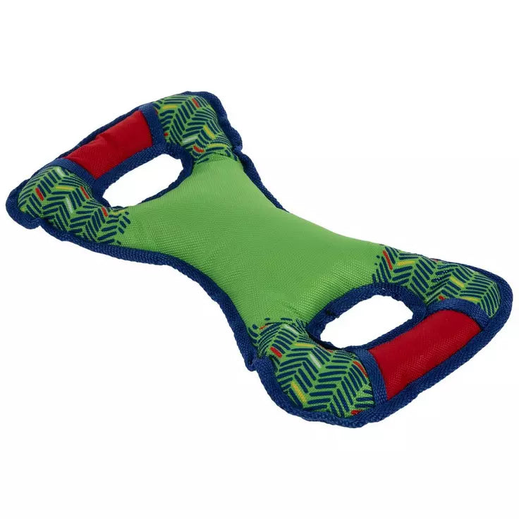 Green Squeaky Tug Dog Toy
