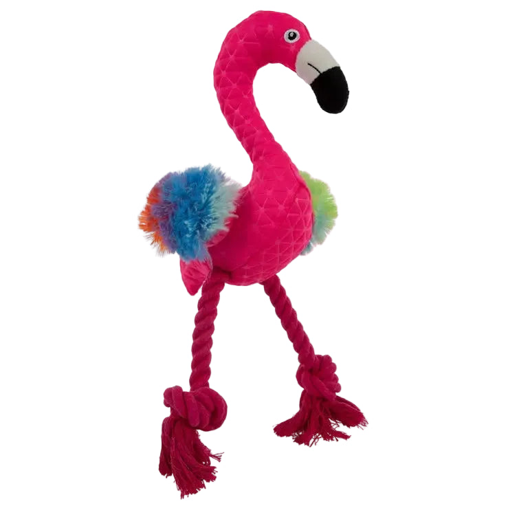 Squeaky Flamingo Dog Toy