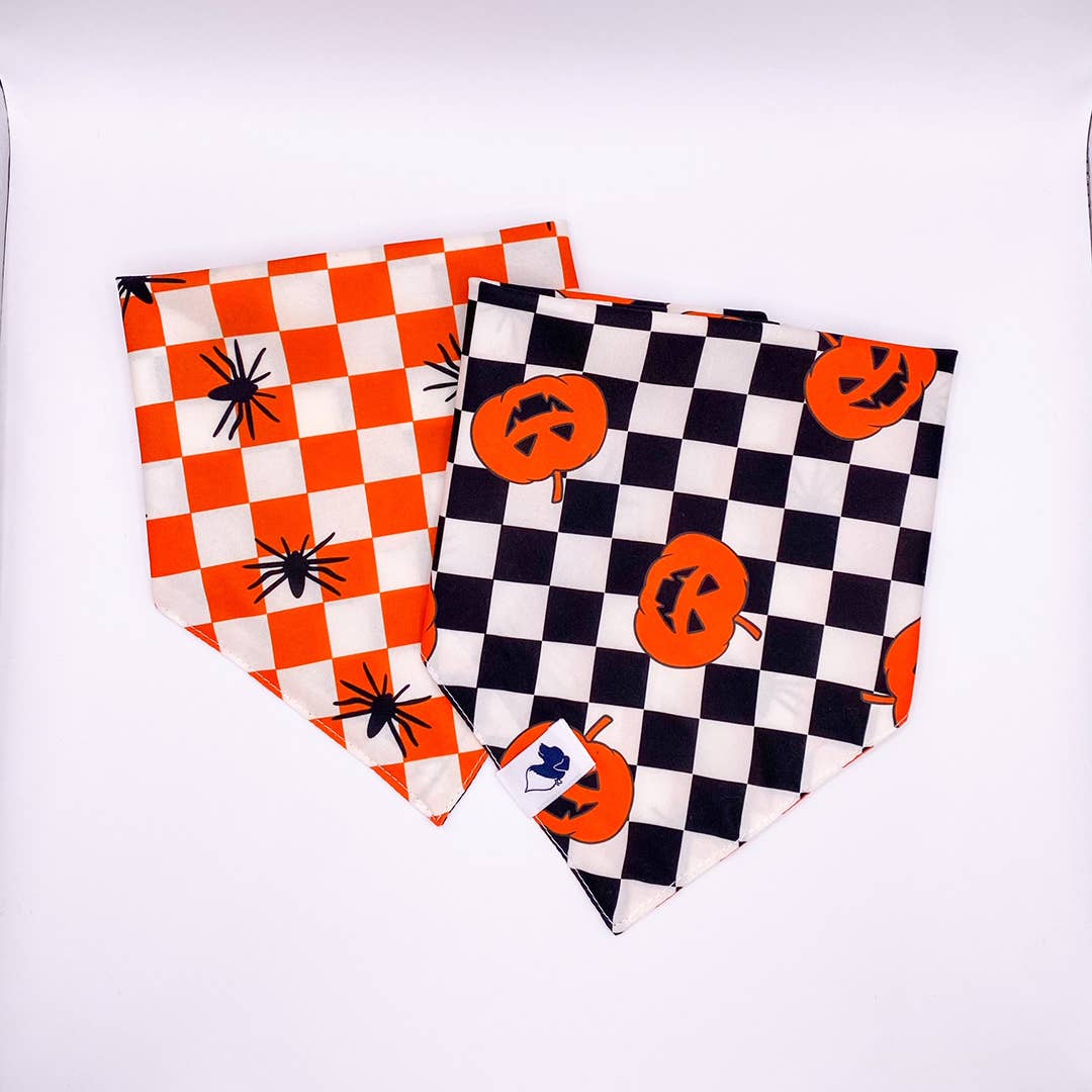 Halloween Plaid Dog Bandana