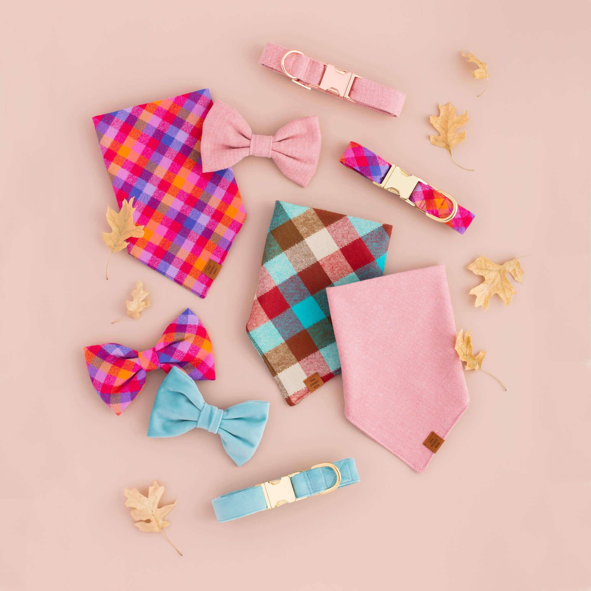 Robin's Egg Blue Velvet Spring Dog Collar