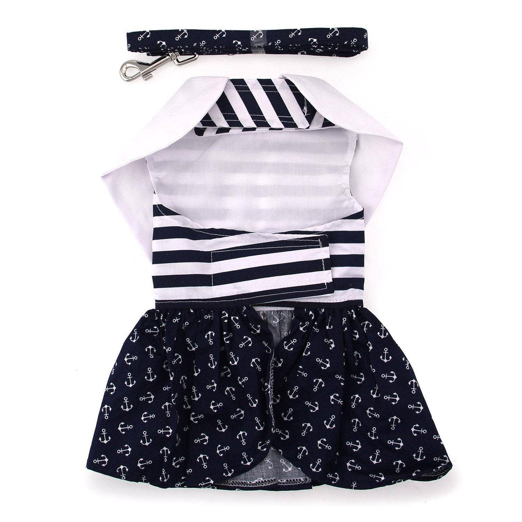 Nautical Dog Dress w/ Matching Leash