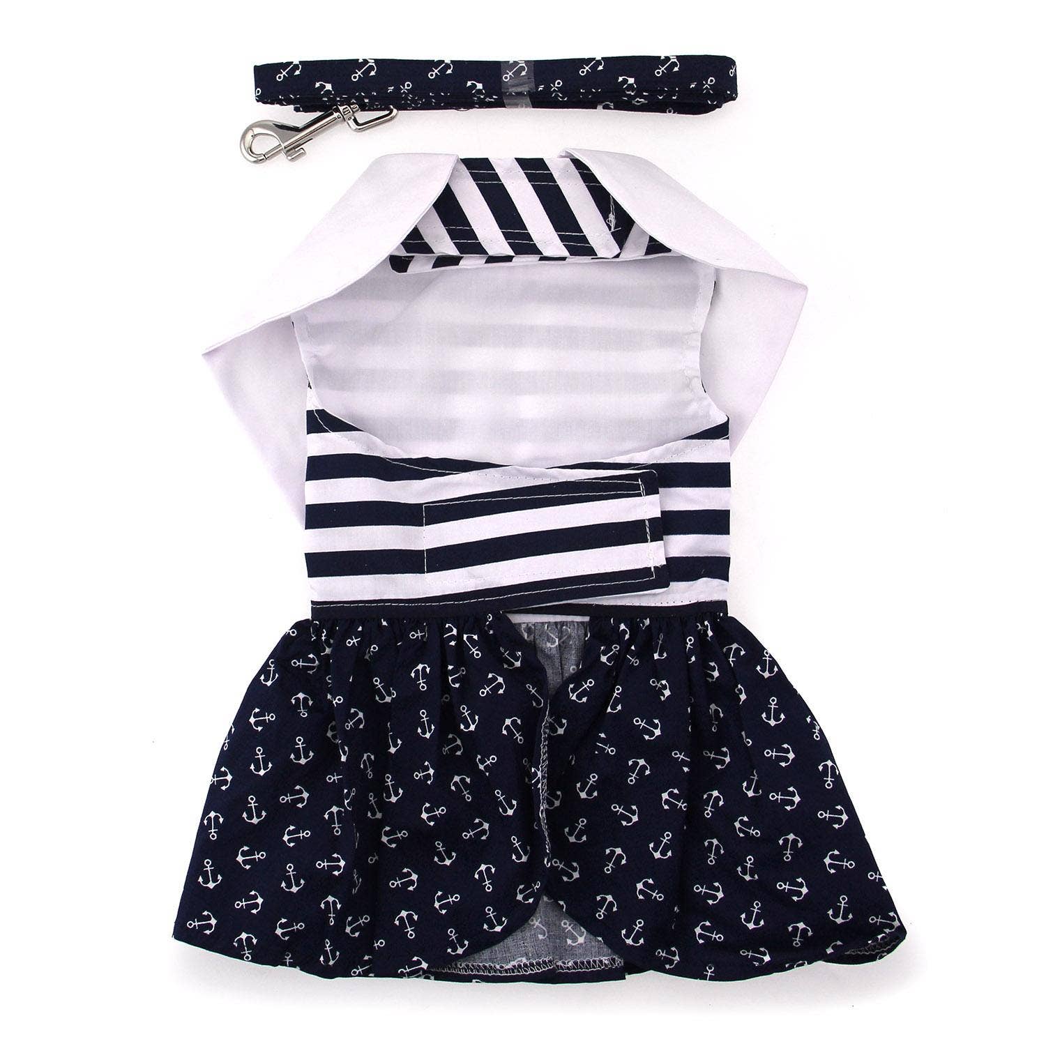 Nautical Dog Dress w/ Matching Leash