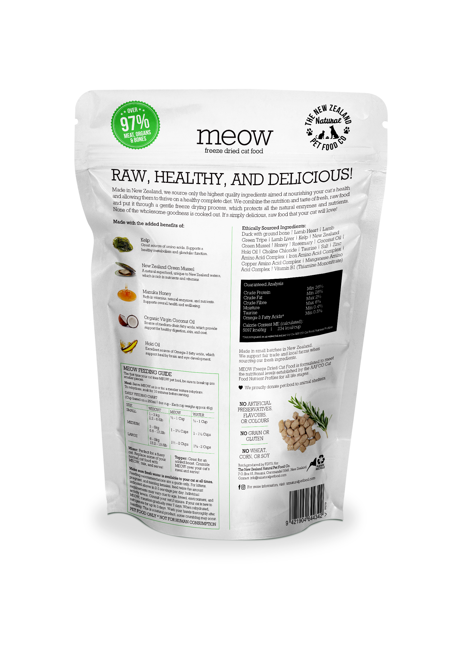 Meow Duck Freeze Dried Cat Food