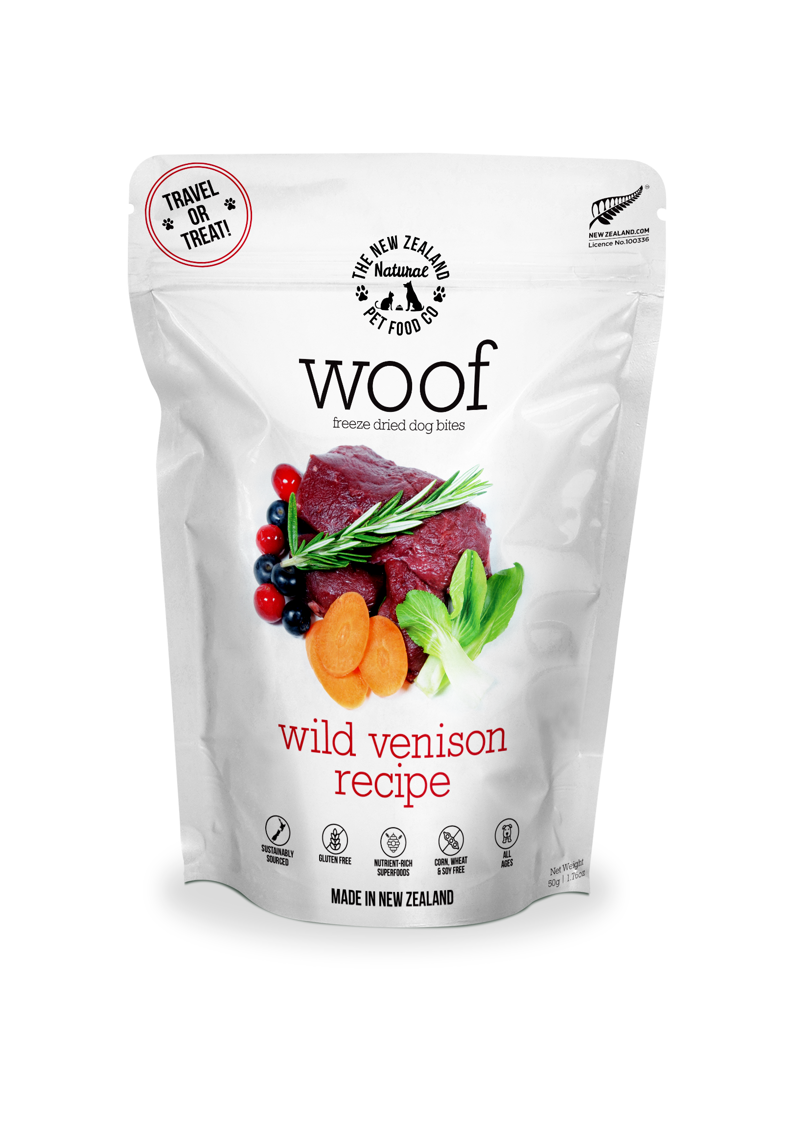 Woof Wild Venison Freeze Dried Dog Food