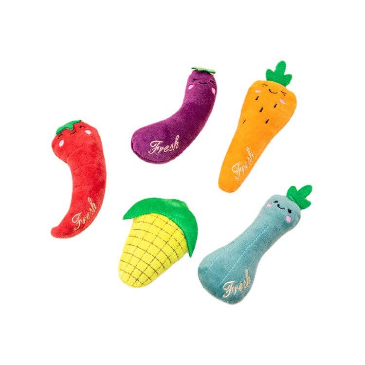 Moo Vegetable Cat Toy Set